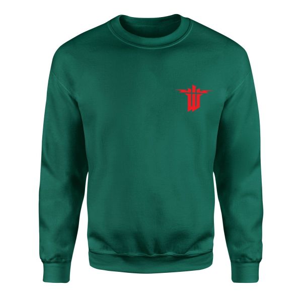 Wolfenstein Sweatshirt XXL - Nefti Yeşili