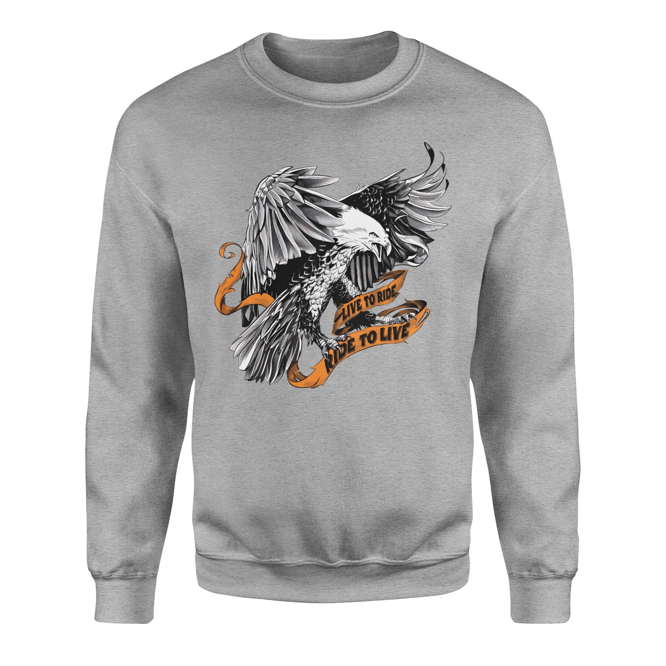 Live to Ride, Ride to Live Sweatshirt M - Gri