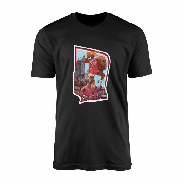 Air Jordan Print Tişört L - Siyah