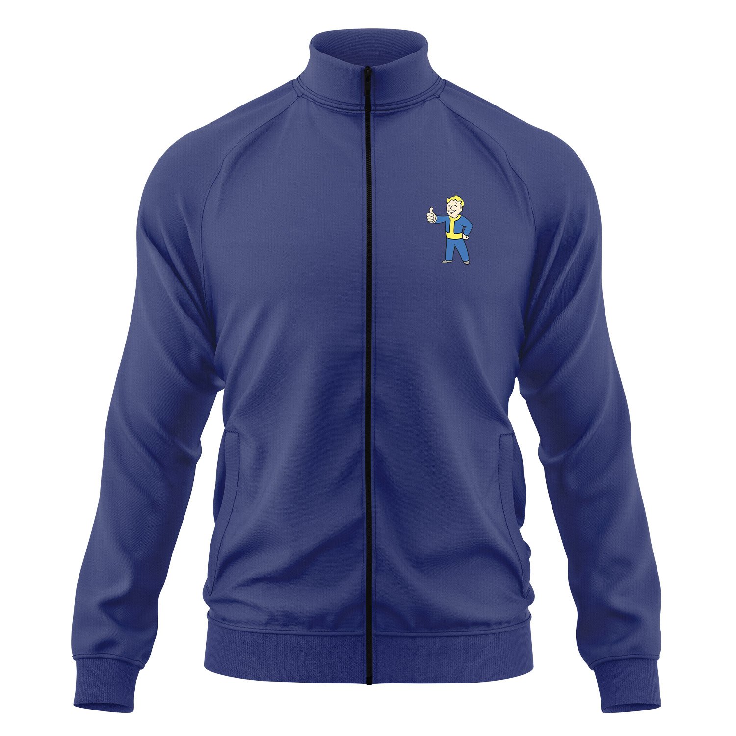 Vault Boy Fermuarlı Sweatshirt XL - İndigo Mavisi