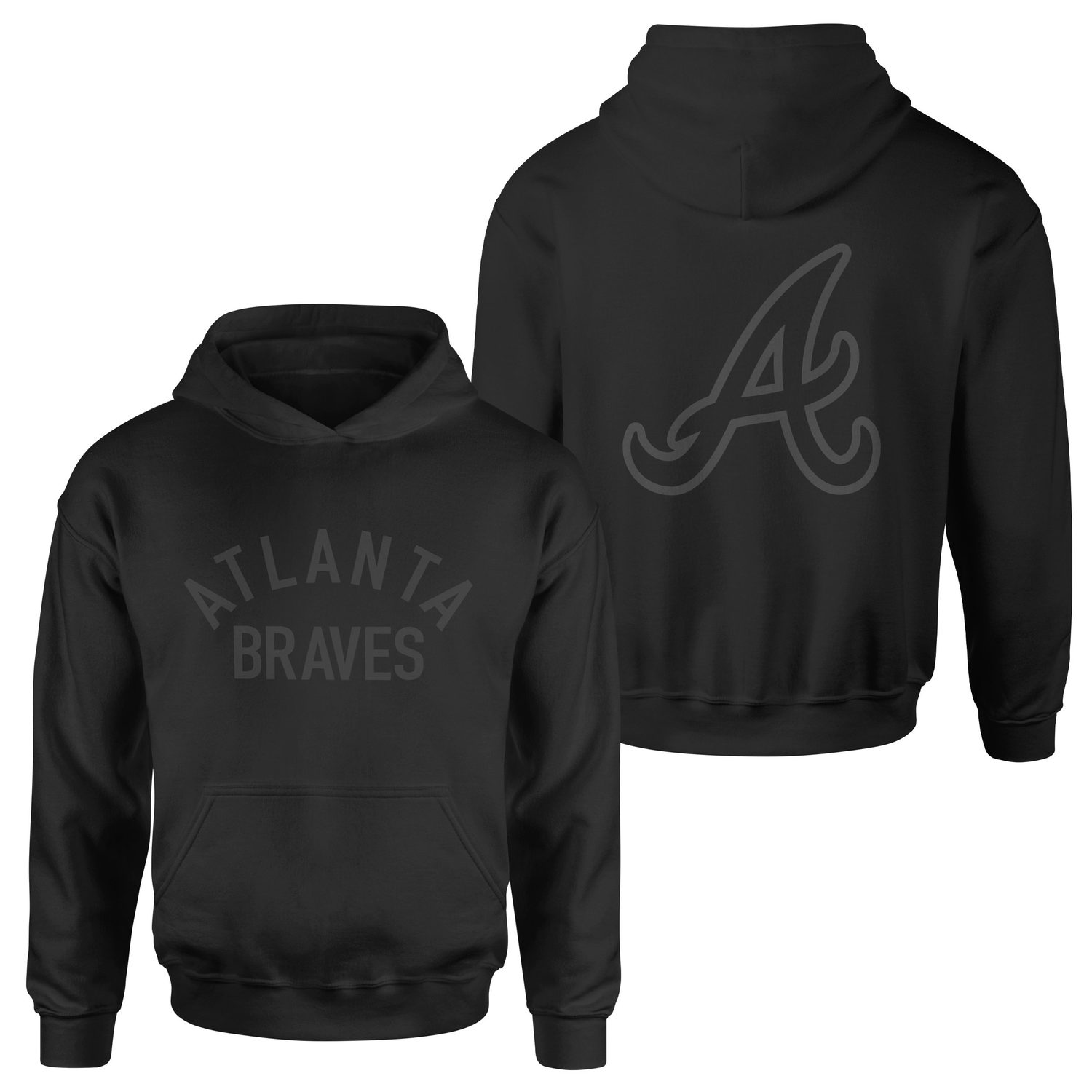 Atlanta Braves Muted Hoodie XXL - Siyah