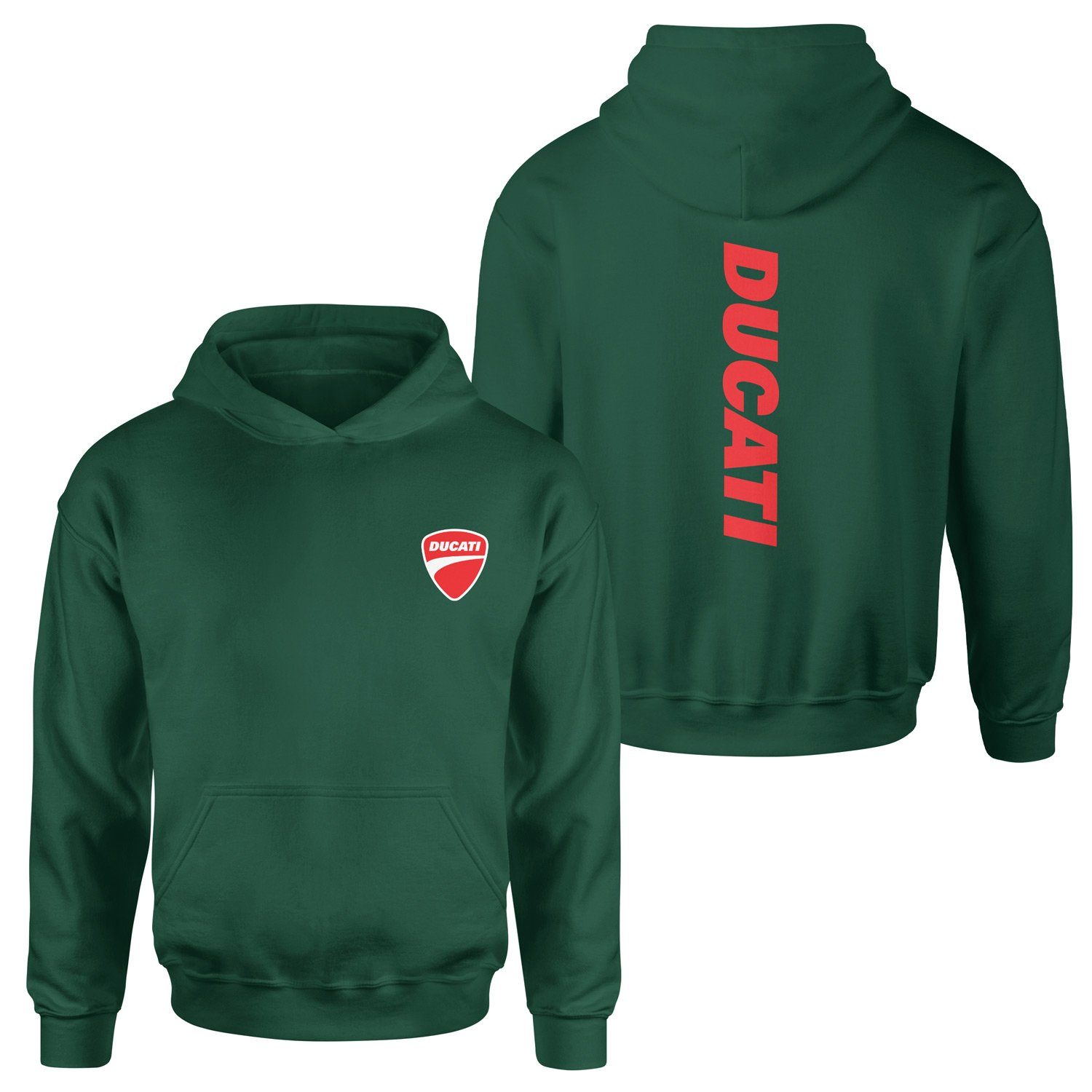 Ducati Basic Racing Hoodie M - Nefti Yeşili