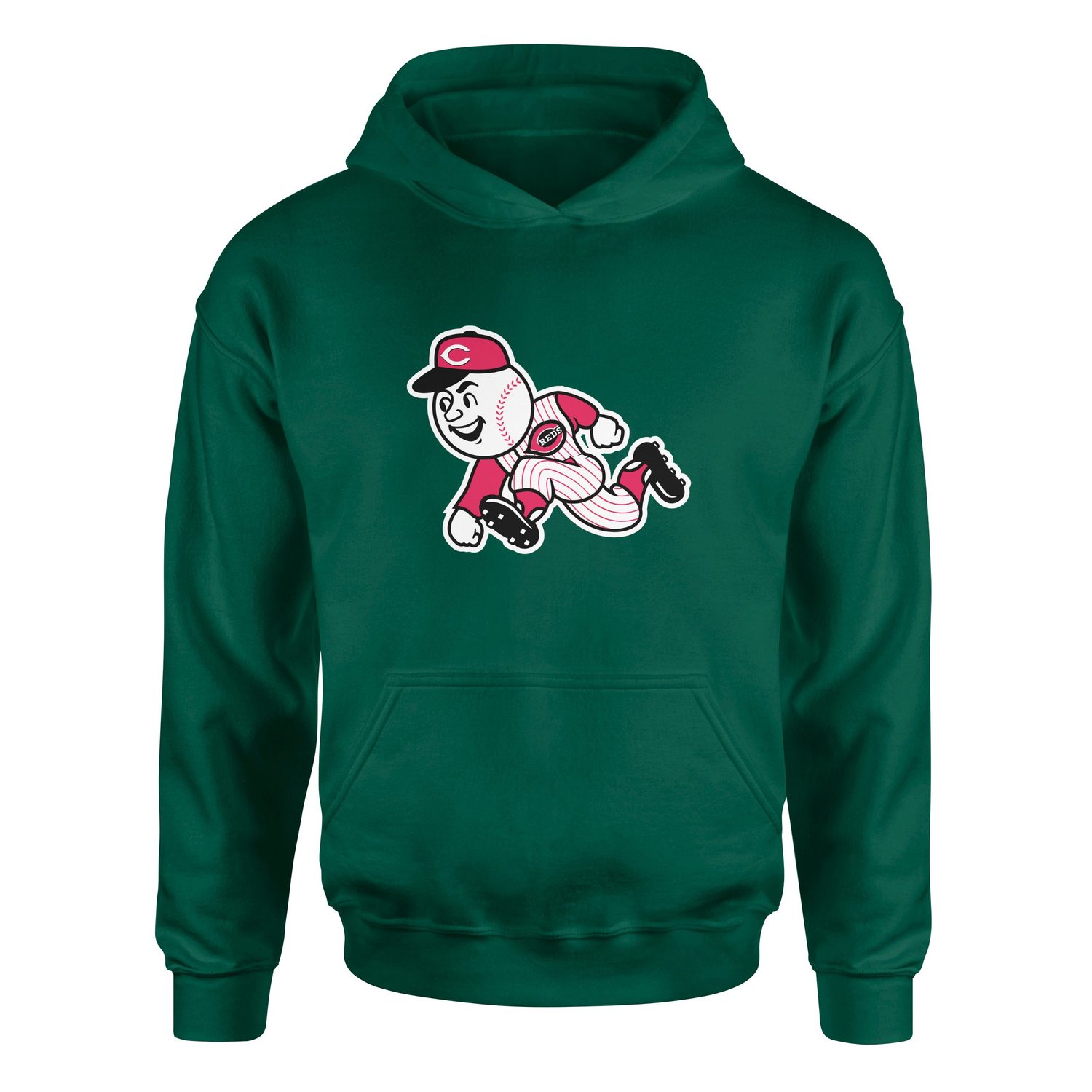 Mr. Red | Cincinnati Reds Hoodie L - Nefti Yeşili