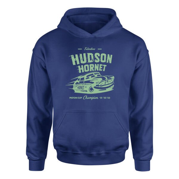 Hudson Hornet Hoodie S - İndigo Mavisi