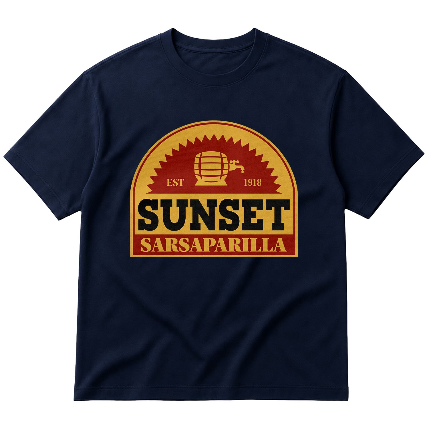 Sunset Sarsaparilla | Fallout Oversize Tişört M - İndigo Mavisi