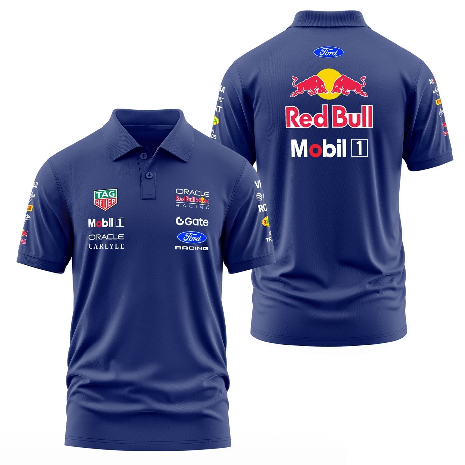 Oracle Red Bull Racing 2026 Teamline Polo Tişört M - İndigo Mavisi | OUTLET
