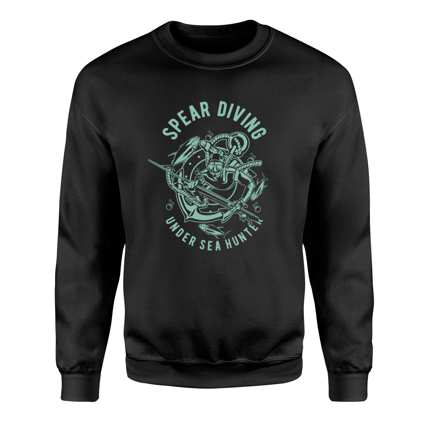 Spear Diving Zıpkıncılık Sweatshirt S - Siyah
