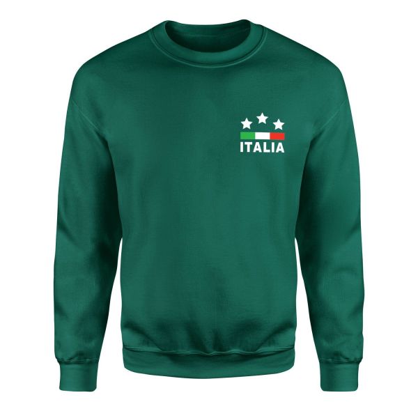 İtalya Sweatshirt XL - Nefti Yeşili