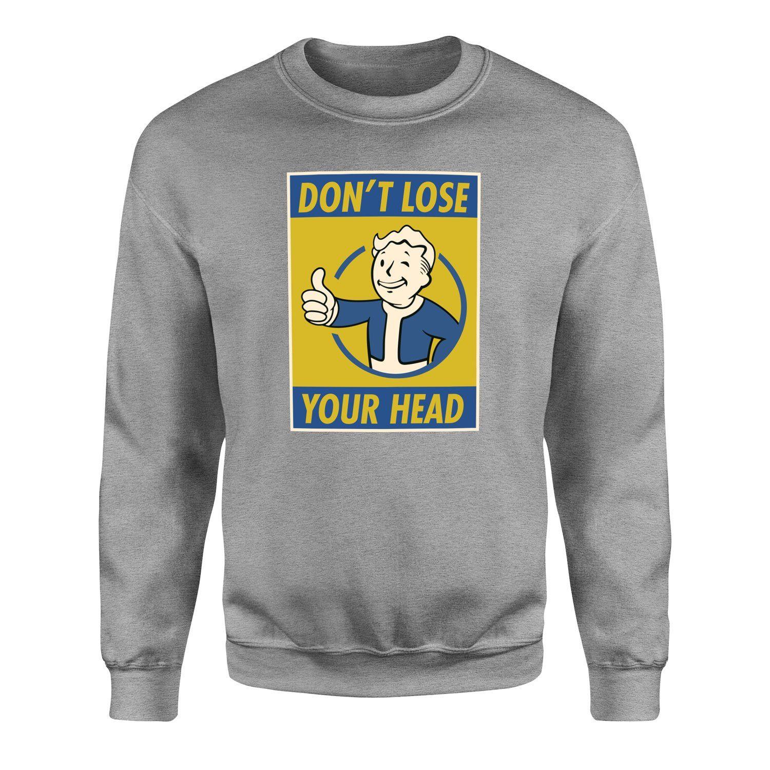 Don’t Lose Your Head | Fallout Sweatshirt M - Gri