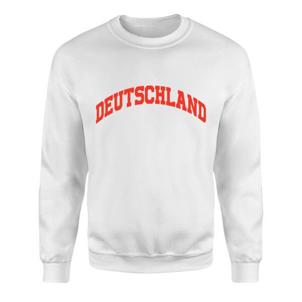 Deutschland Sweatshirt M - Beyaz
