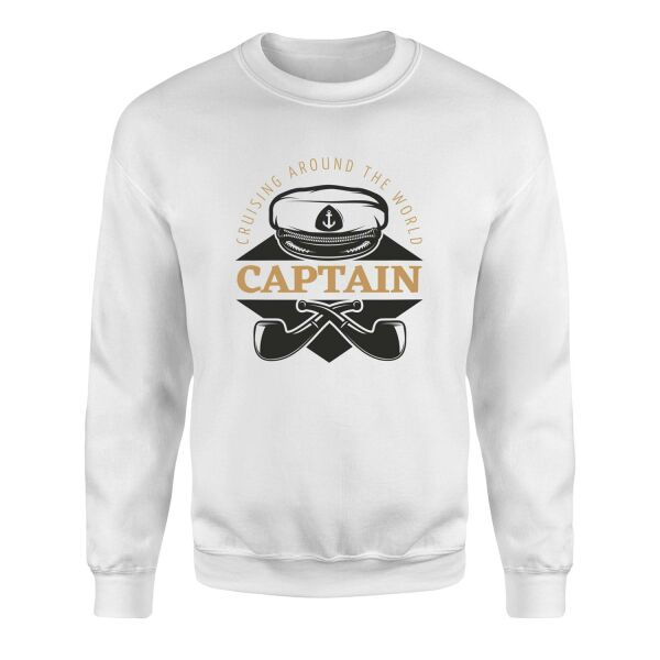 Captain Denizci Sweatshirt S - Beyaz