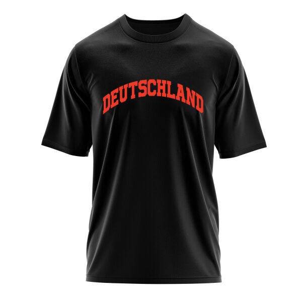 Deutschland Oversize Tişört L - Siyah
