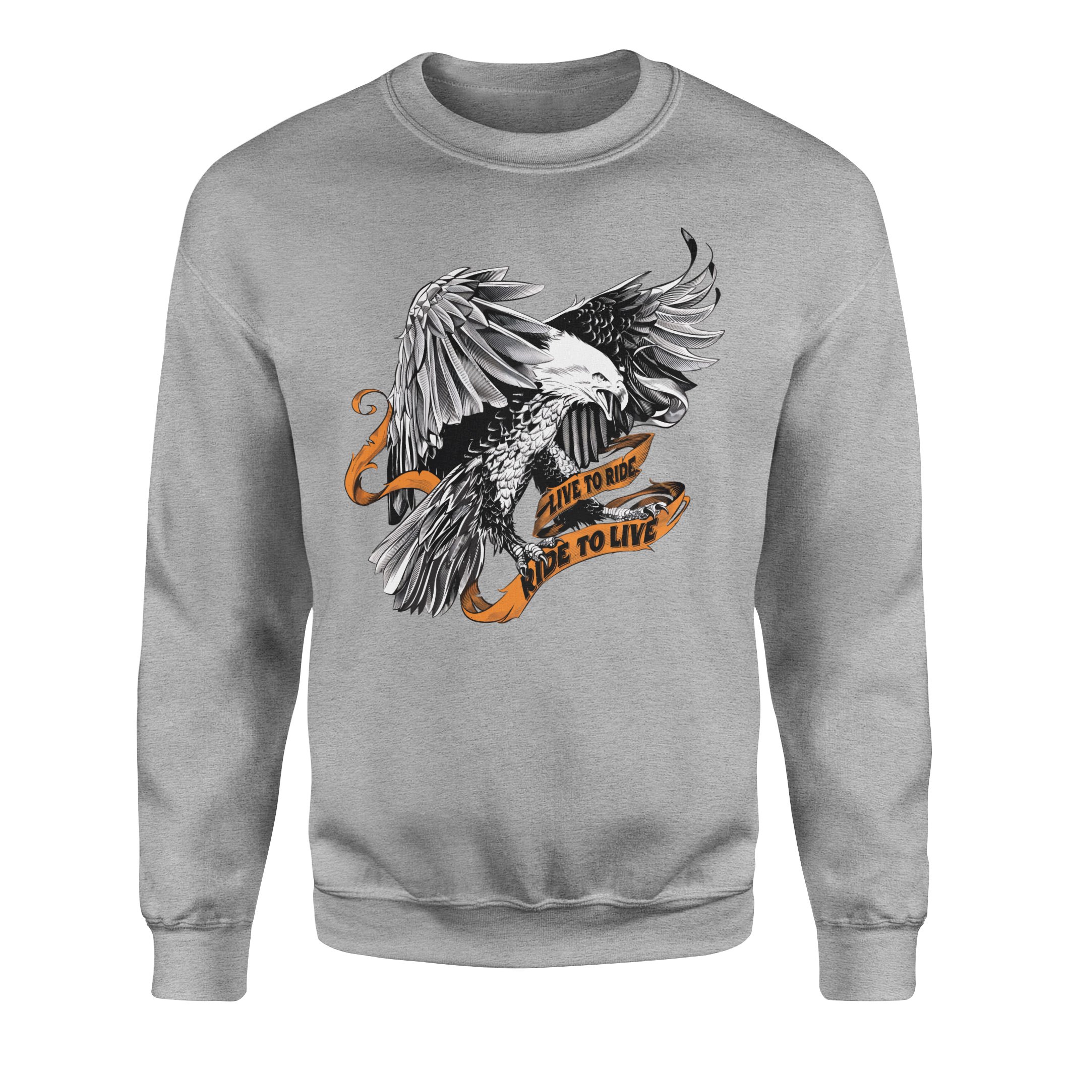 Live to Ride, Ride to Live Sweatshirt XL - Gri