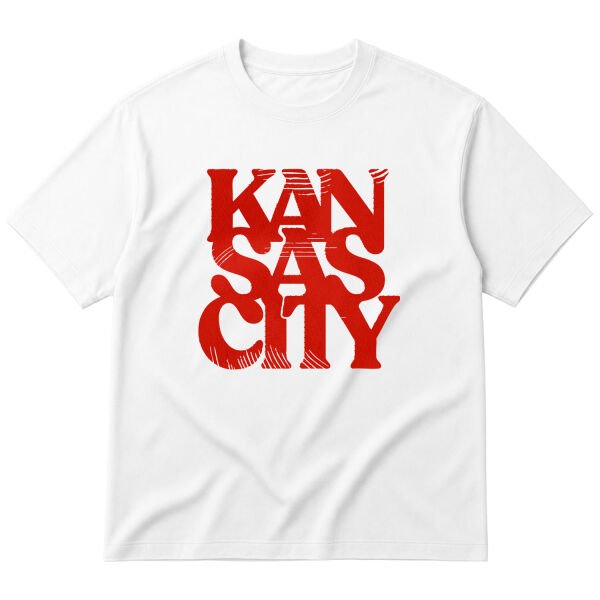 Kansas City Oversize Tişört L - Beyaz