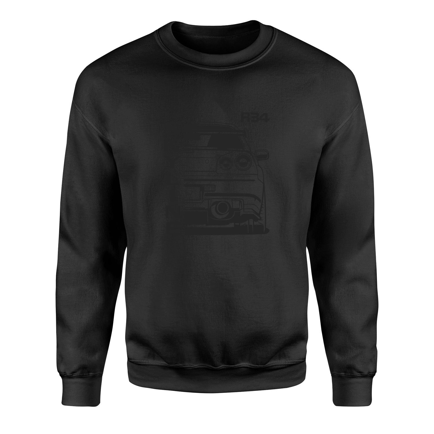 R34 Skyline Sweatshirt S - Siyah