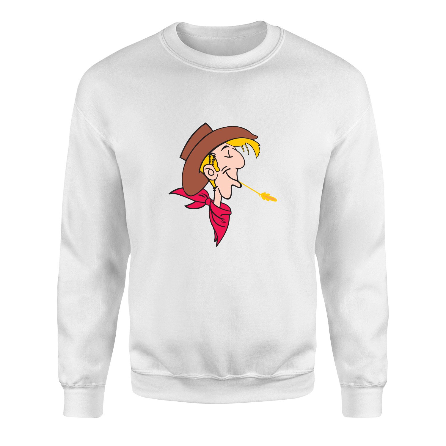 Lucky Luke Sweatshirt S - Beyaz