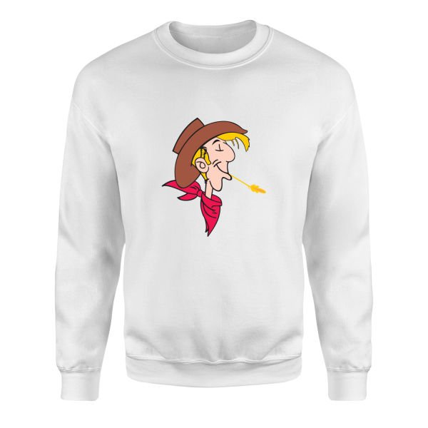 Lucky Luke Sweatshirt S - Beyaz