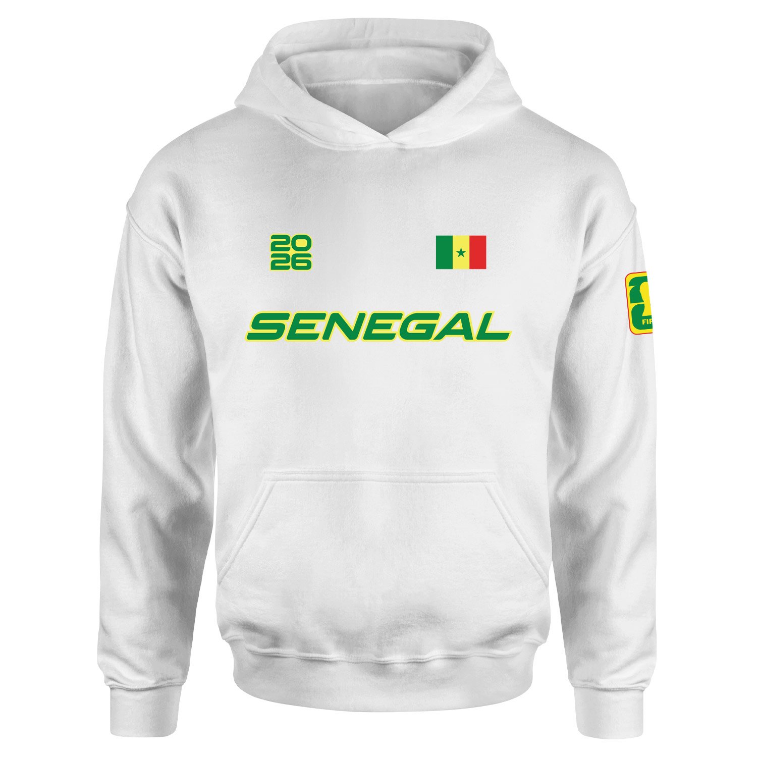 Senegal 2026 Hoodie L - Beyaz