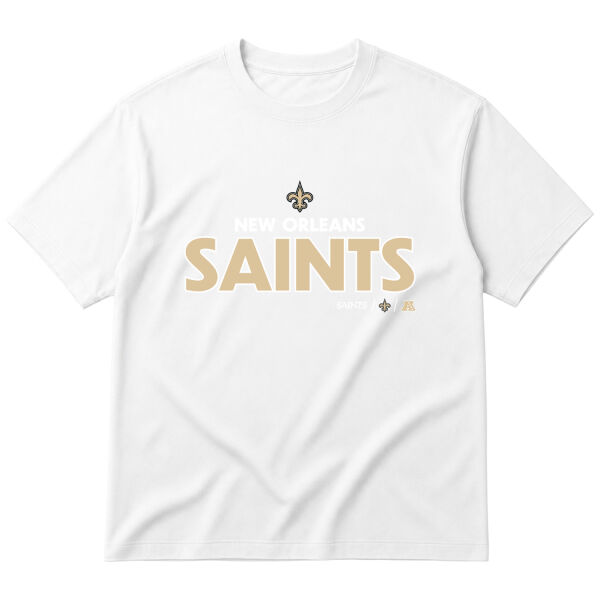 New Orleans Saints AFC Oversize Tişört M - Beyaz
