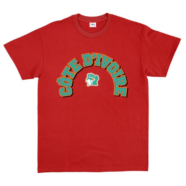 Fildişi Sahilleri 2026 Varsity Tişört S - Kırmızı