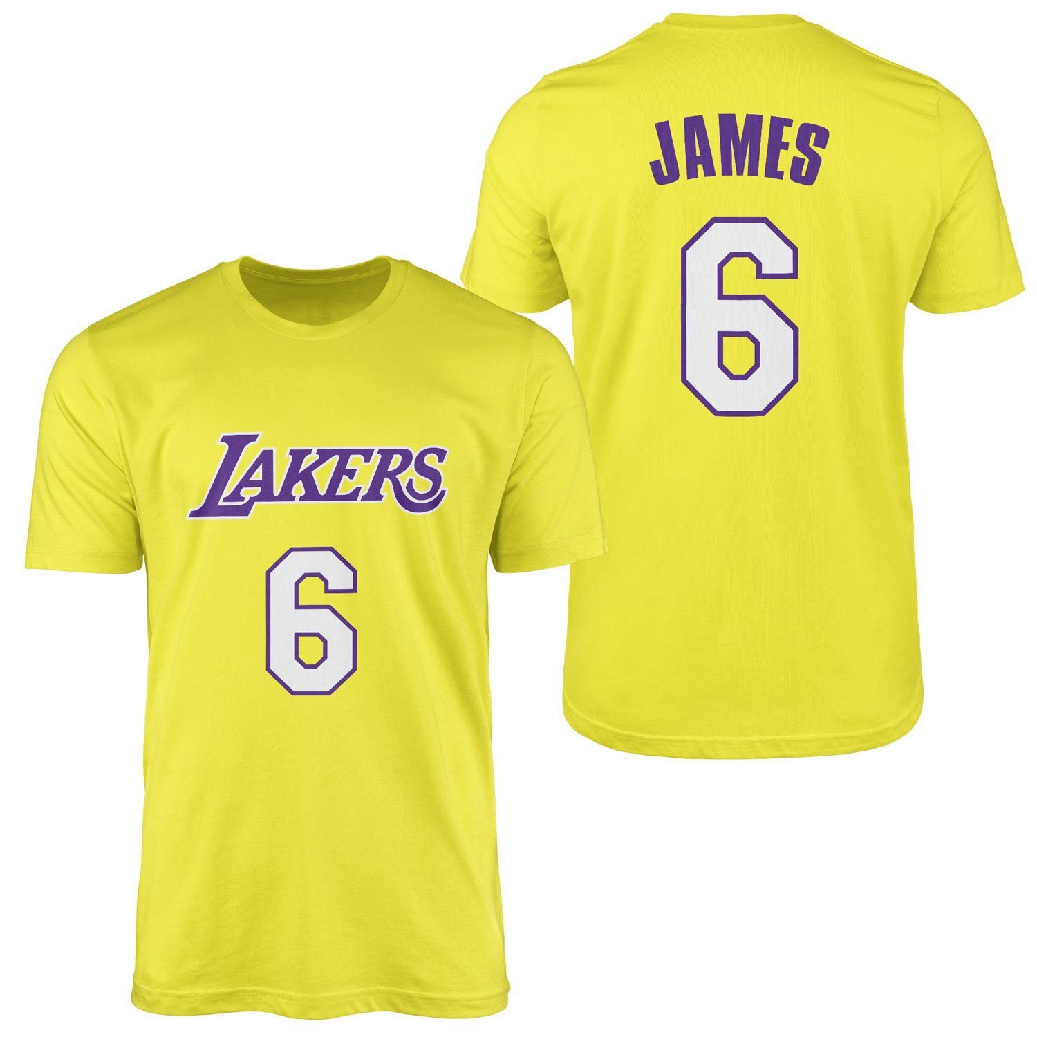 LeBron James 6 Lakers Forma Tişört S - Sarı