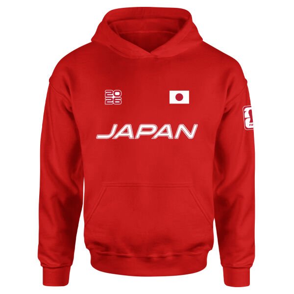 Japonya 2026 Hoodie XL - Kırmızı