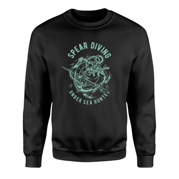 Spear Diving Zıpkıncılık Sweatshirt M - Siyah