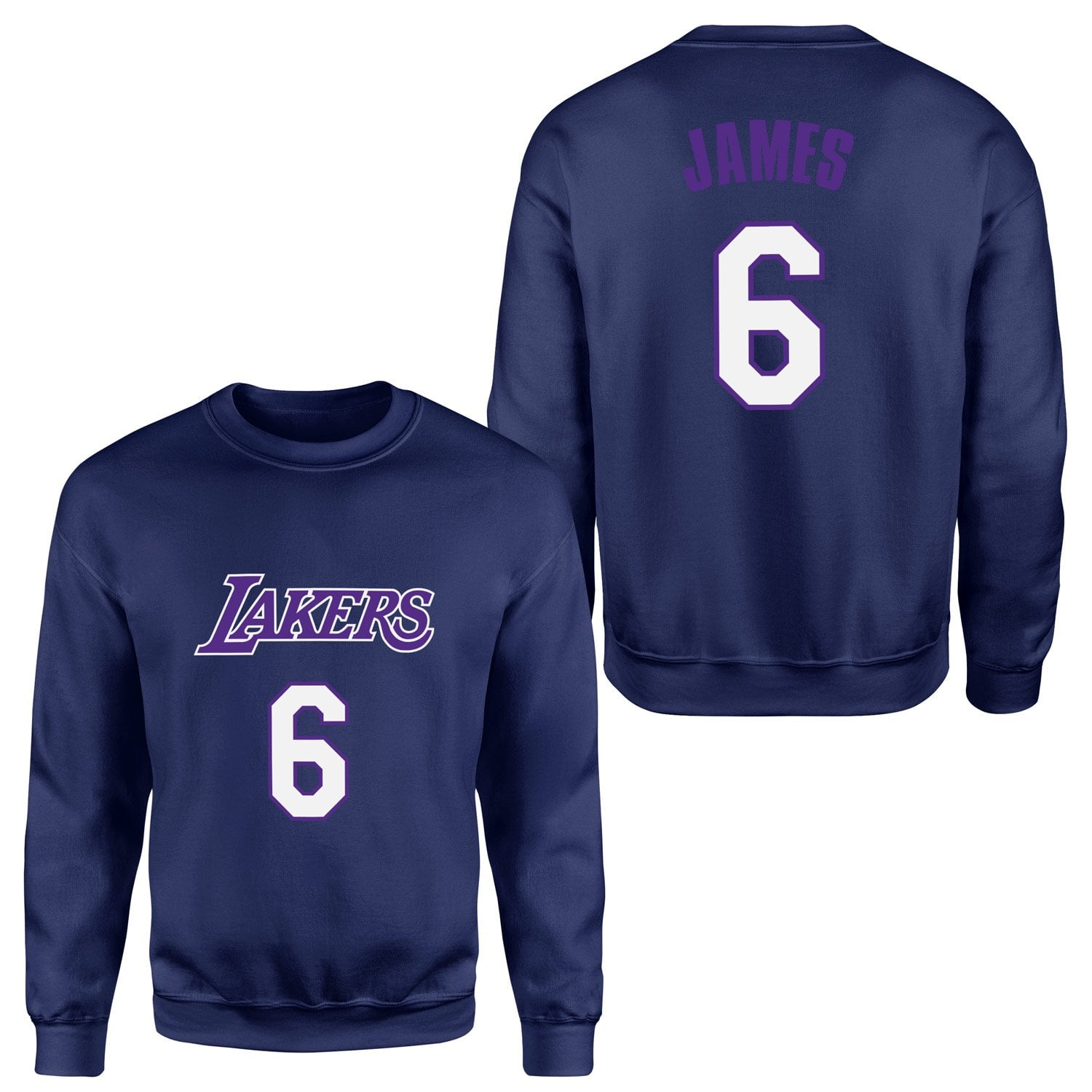 LeBron James 6 Lakers Forma Sweatshirt S - İndigo Mavisi