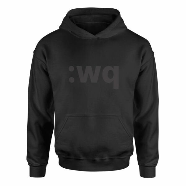 Write & Quit Vim Hoodie