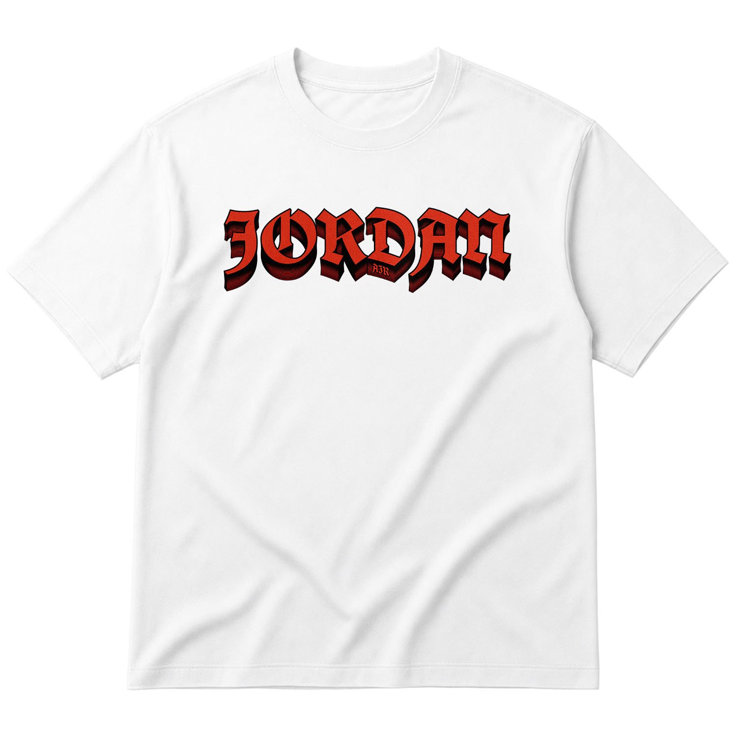 Air Jordan Layered Oversize Tişört M - Beyaz