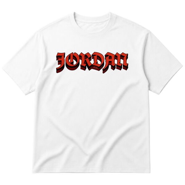 Air Jordan Layered Oversize Tişört M - Beyaz