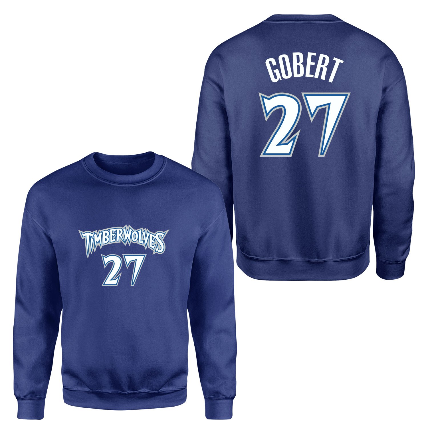 Rudy Gobert Minnesota 27 Forma Sweatshirt S - İndigo Mavisi