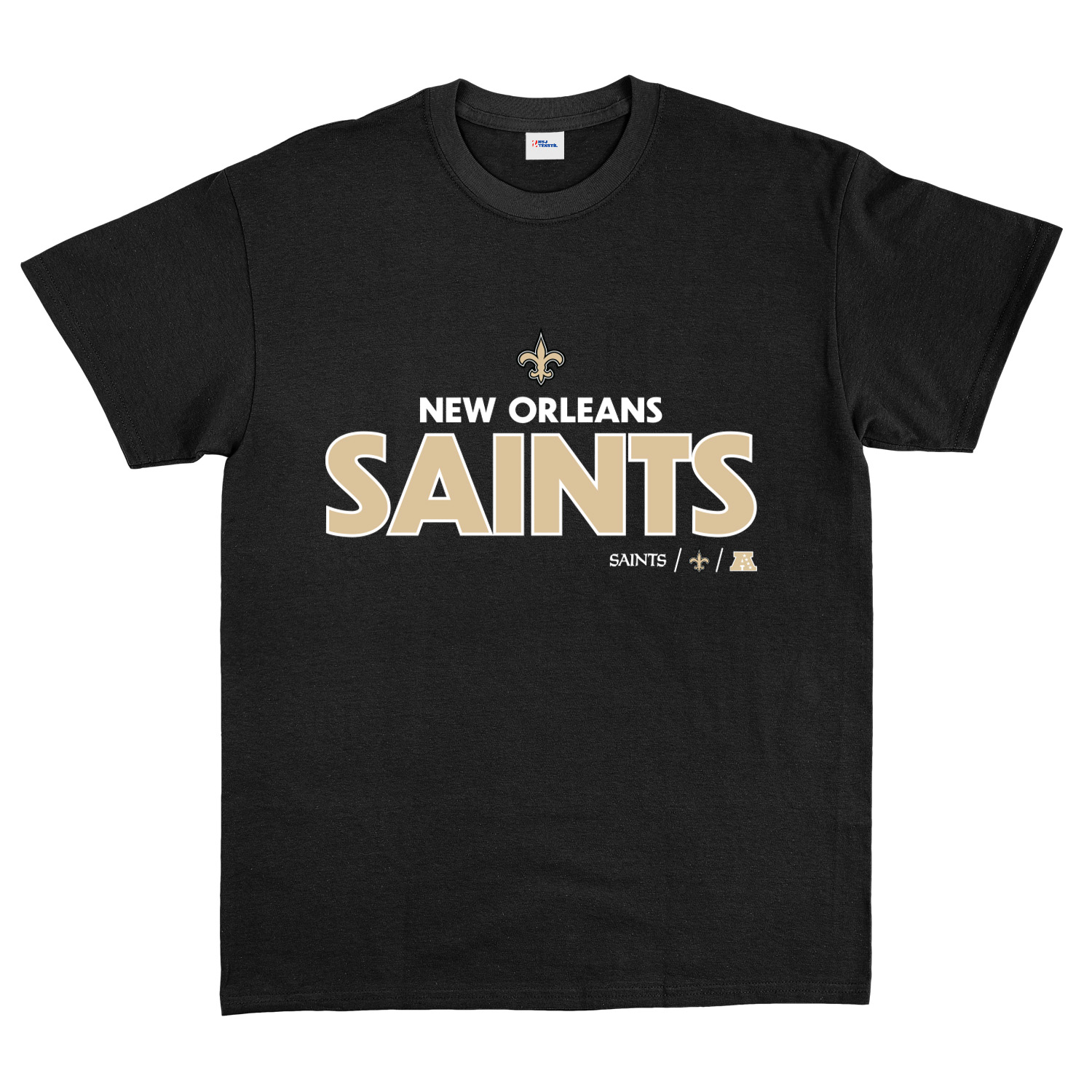 New Orleans Saints AFC Tişört L - Siyah