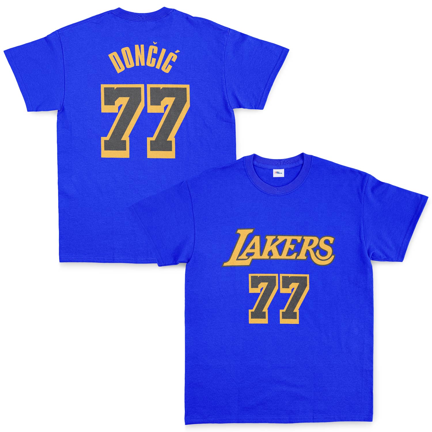Luka Doncic 77 Lakers Black Tişört S - Mavi
