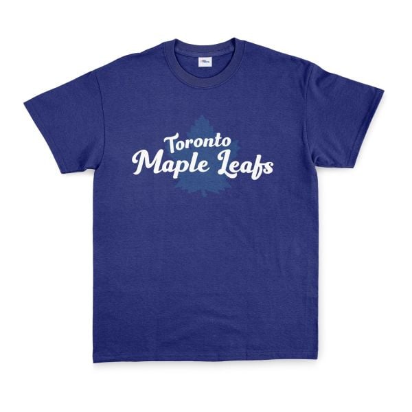 Toronto Maple Leafs Script Tişört M - İndigo Mavisi