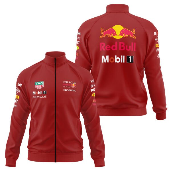 Red Bull Racing 25 Basic Fermuarlı Sweatshirt XL - Kırmızı