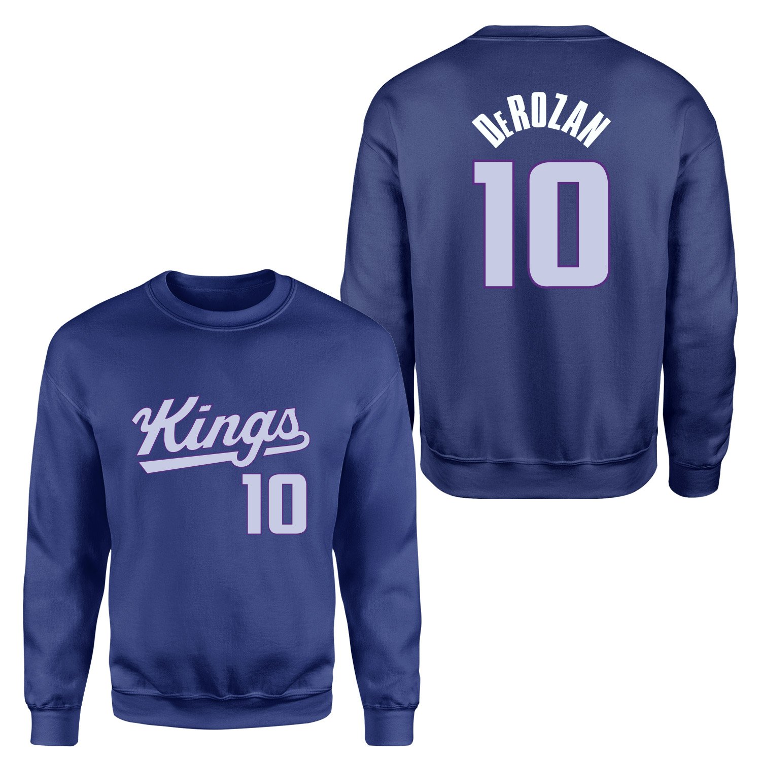 DeMar DeRozan 10 Kings Forma Sweatshirt XXL - İndigo Mavisi
