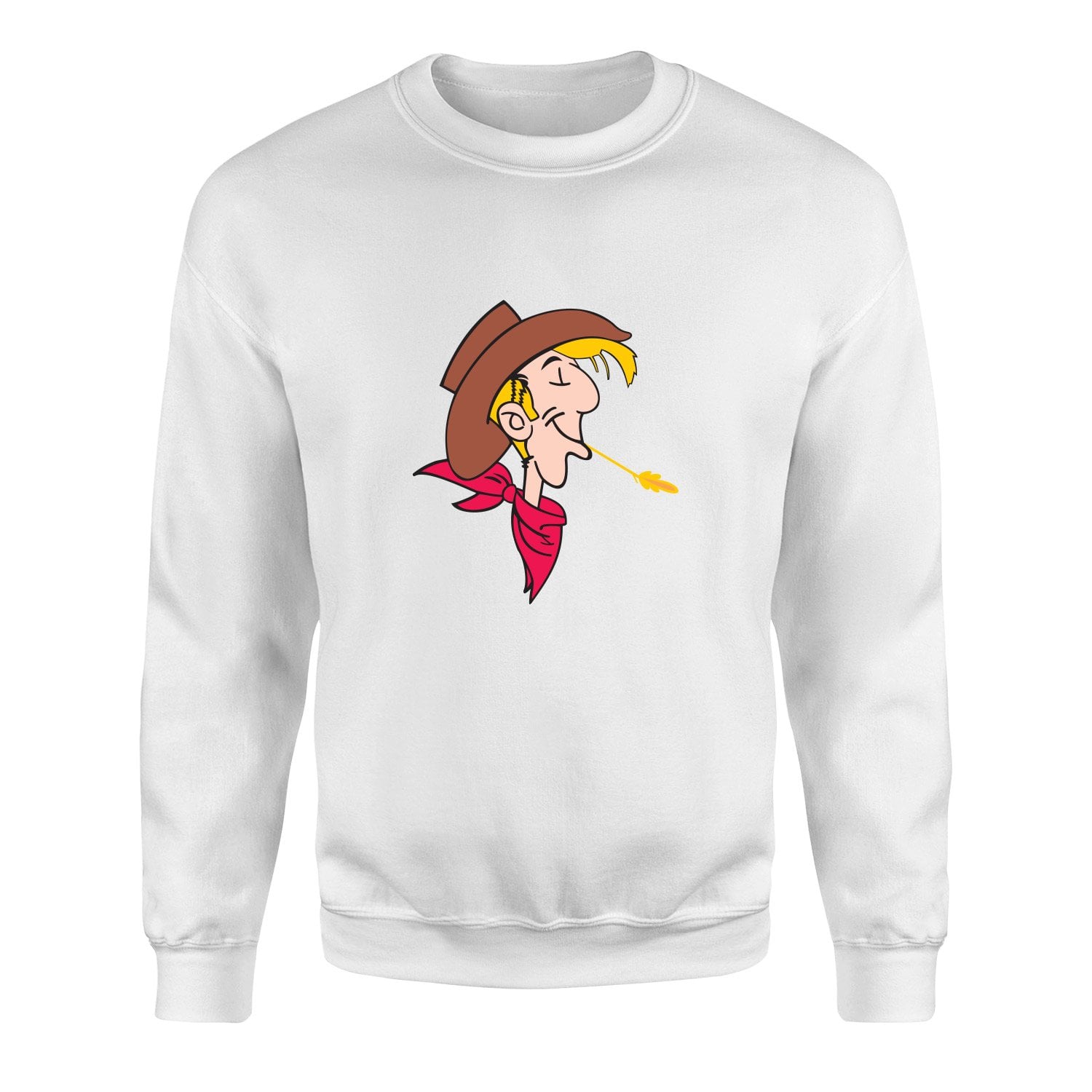 Lucky Luke Sweatshirt M - Beyaz