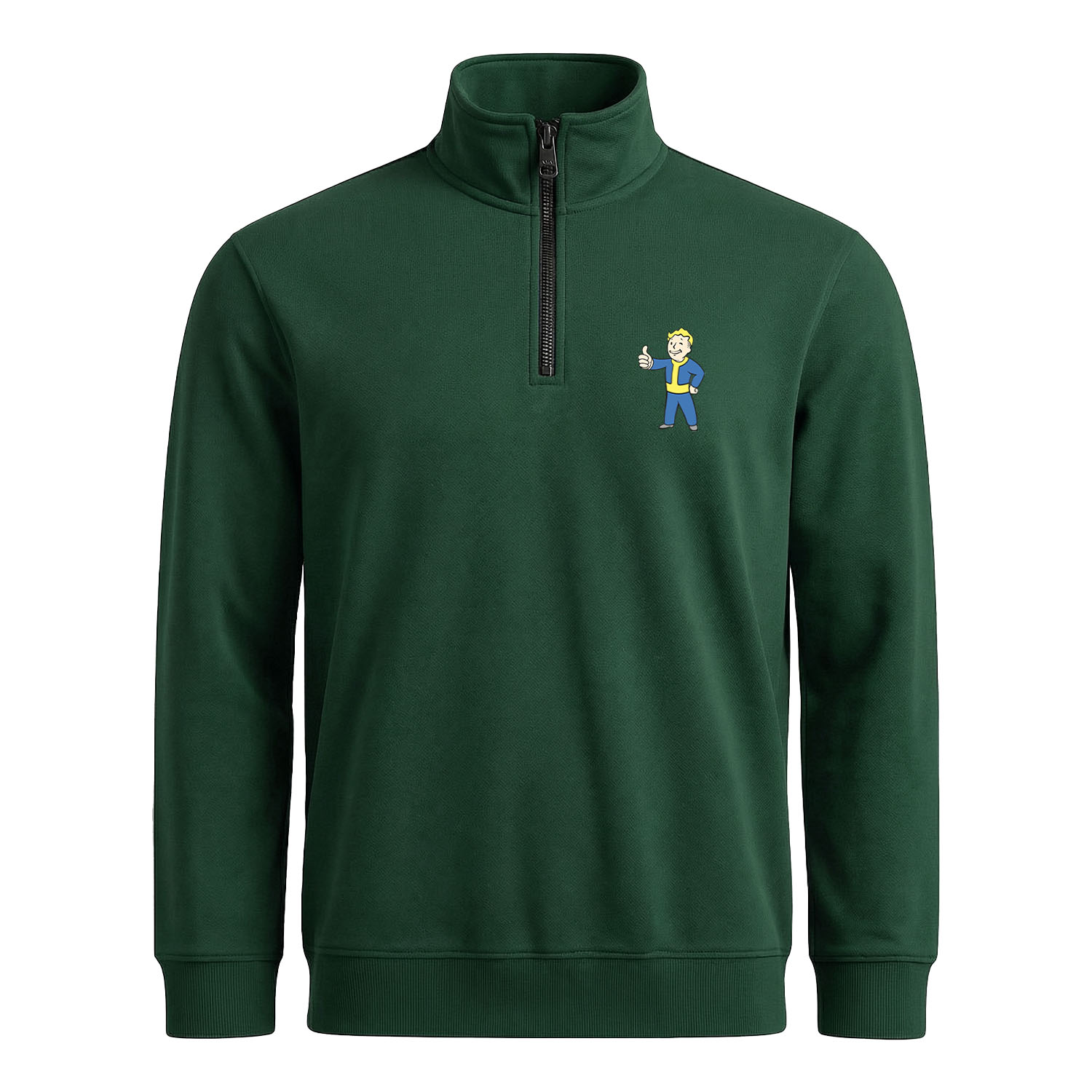 Vault Boy Yarım Fermuarlı Sweatshirt