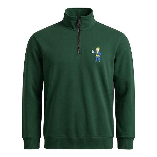 Vault Boy Yarım Fermuarlı Sweatshirt