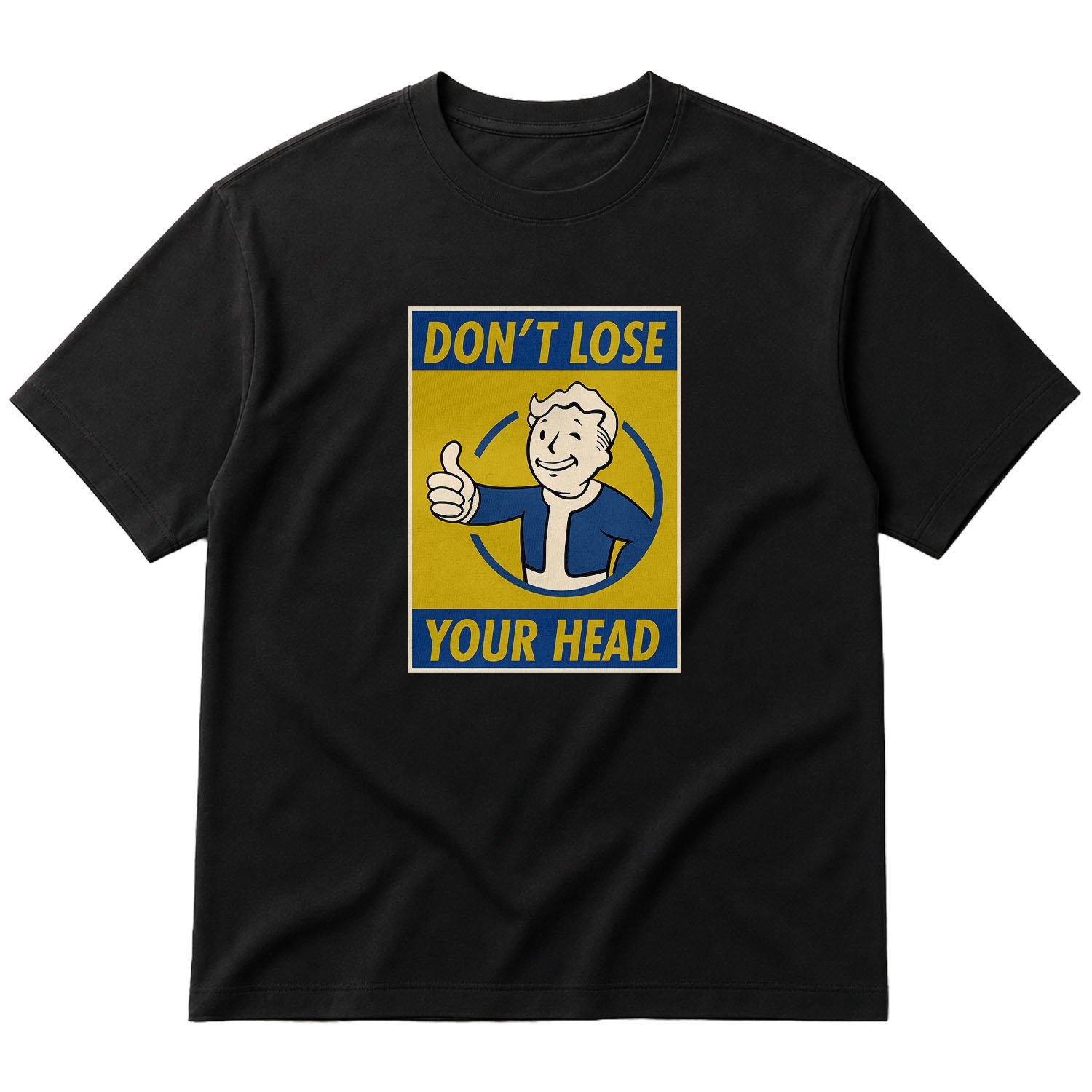 Don’t Lose Your Head | Fallout Oversize Tişört S - Siyah