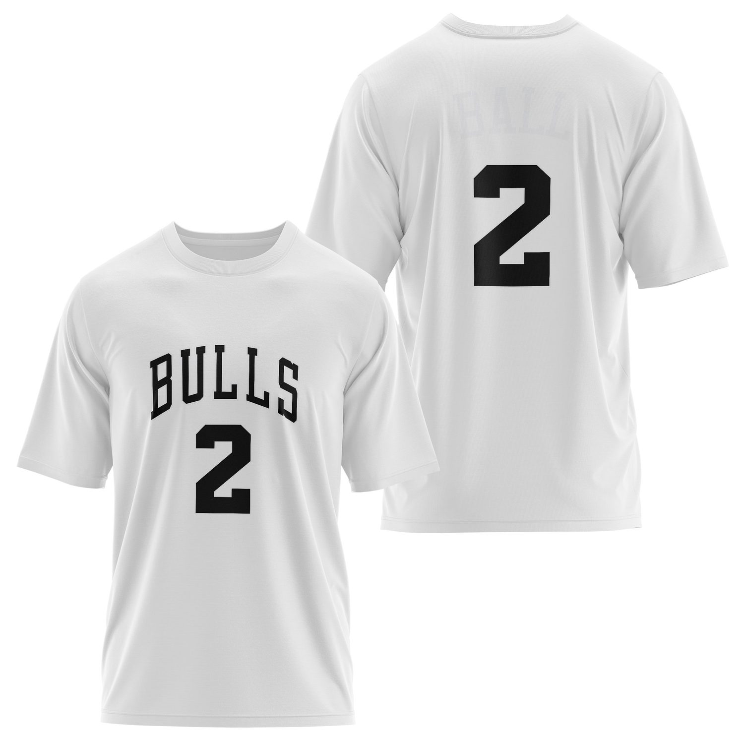 Lonzo Ball Forma Oversize Tişört S - Beyaz