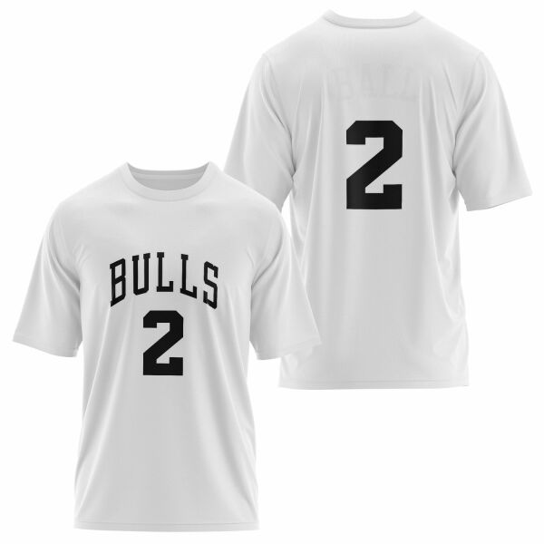 Lonzo Ball Forma Oversize Tişört S - Beyaz