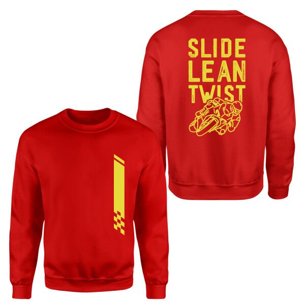 Slide, Lean, Twist YW Sweatshirt M - Kırmızı