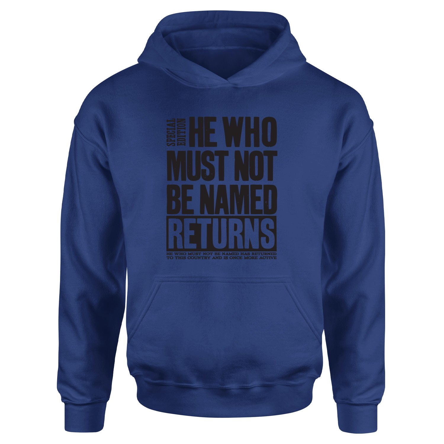 He Returned Hoodie M - İndigo Mavisi