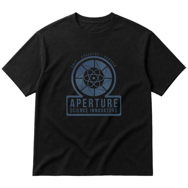 Aperture Labs | Science Innovators Oversize Tişört L - Siyah