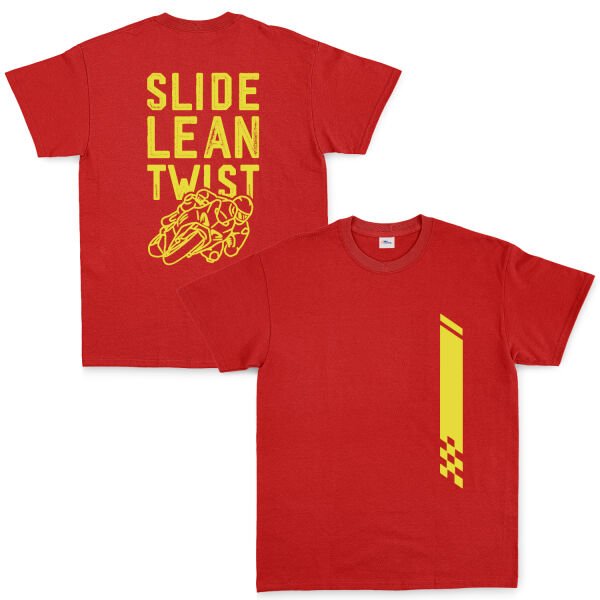 Slide, Lean, Twist YW Tişört M - Kırmızı