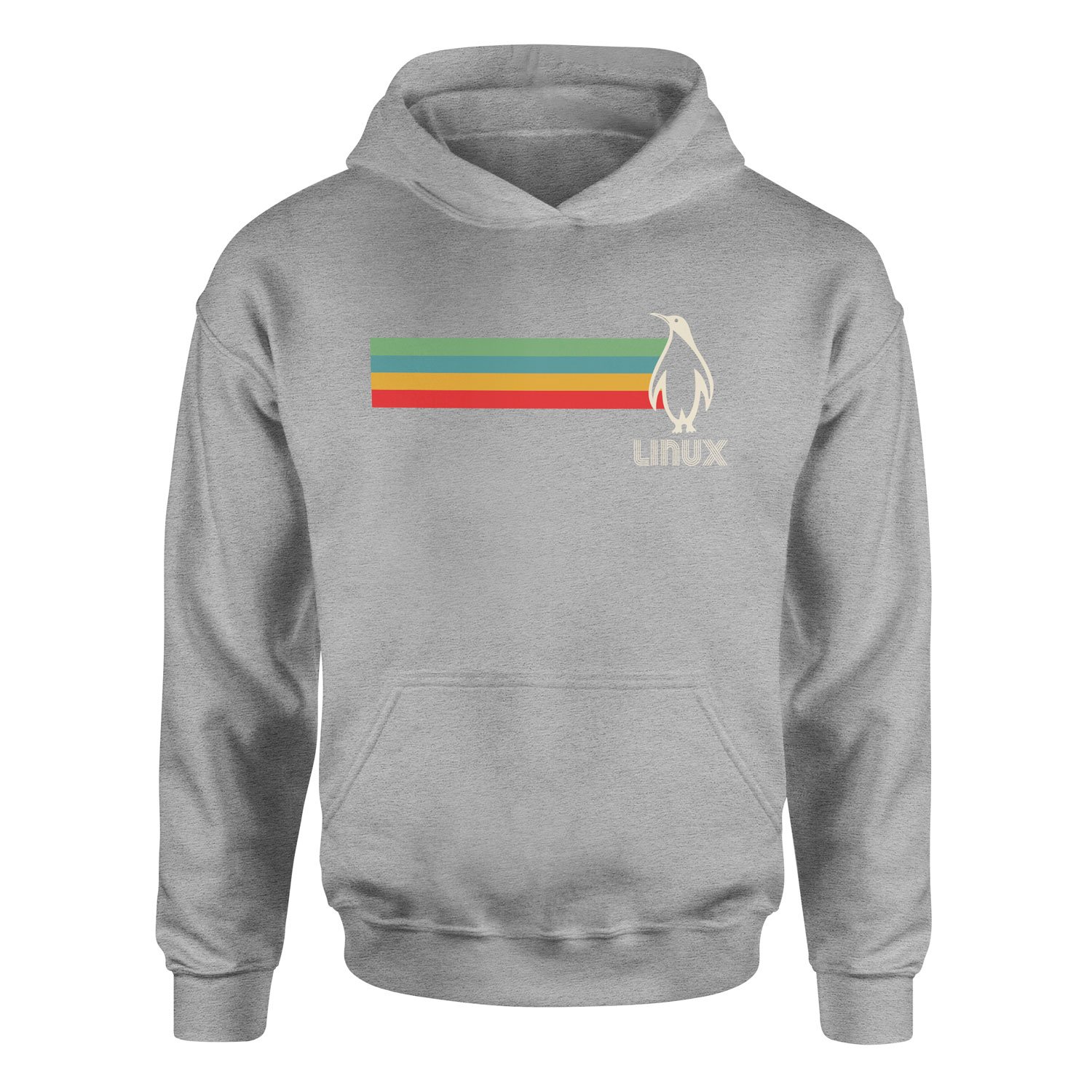 LINUX Hoodie M - Gri