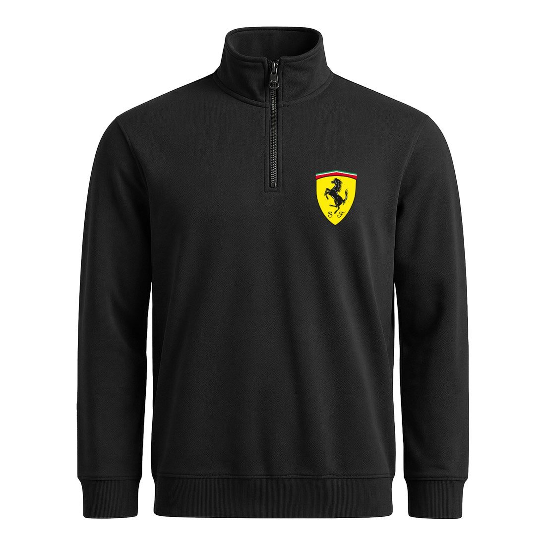 Scuderia Ferrari Yarım Fermuarlı Sweatshirt