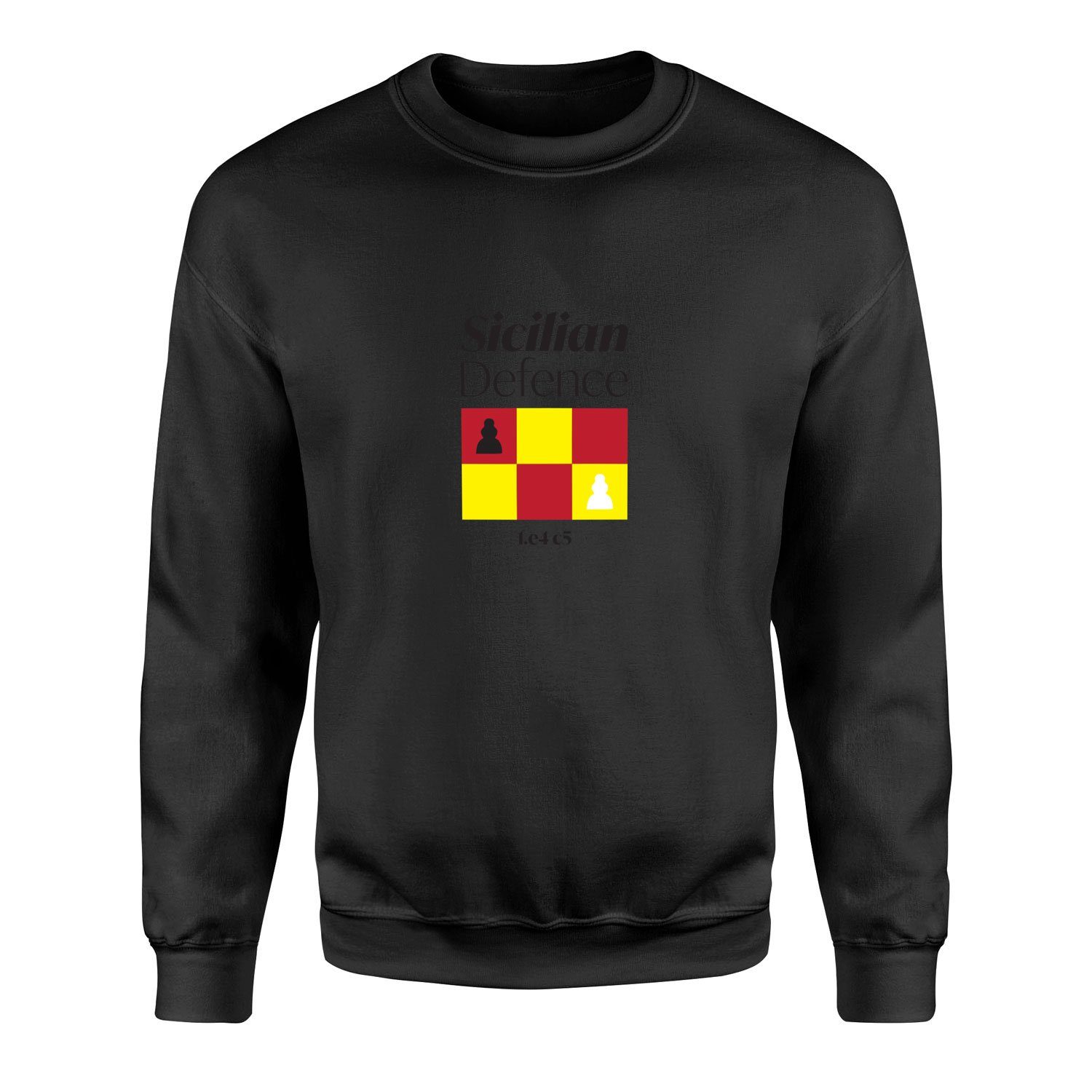Sicilian Defence Sweatshirt S - Siyah